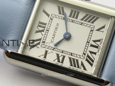 Tank Louis Ladies 22mm SS 8848F 1:1 Best Edition White Dial on Blue Leather Strap Ronda Quartz