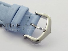 Tank Louis Ladies 22mm SS 8848F 1:1 Best Edition White Dial on Blue Leather Strap Ronda Quartz