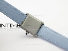 Tank Louis Ladies 22mm SS 8848F 1:1 Best Edition White Dial on Blue Leather Strap Ronda Quartz