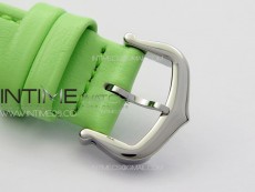 Tank Louis Ladies 22mm SS 8848F 1:1 Best Edition White Dial on Green Leather Strap Ronda Quartz