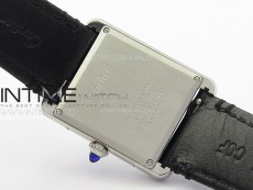 Tank Louis Ladies 25mm SS 8848F 1:1 Best Edition White Dial on Black Leather Strap Ronda Quartz