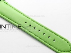 Tank Louis Ladies 25mm SS 8848F 1:1 Best Edition White Dial on Green Leather Strap Ronda Quartz