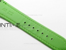 Tank Louis Ladies 25mm SS 8848F 1:1 Best Edition White Dial on Green Leather Strap Ronda Quartz