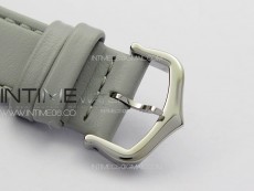 Tank Louis Ladies 25mm SS 8848F 1:1 Best Edition White Dial on GrayLeather Strap Ronda Quartz