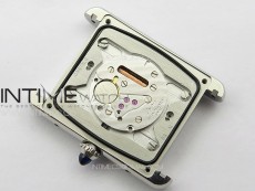 Tank Louis Ladies 25mm SS 8848F 1:1 Best Edition White Dial on GrayLeather Strap Ronda Quartz