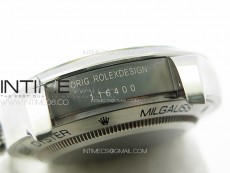 Milgauss 116400 GV Real Green Sapphire SS APSF 1:1 Best Edition Blue Dial on SS Bracelet A2824