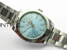 Milgauss 116400 GV Real Green Sapphire SS APSF 1:1 Best Edition Ice Blue Dial on SS Bracelet A2824