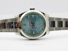 Milgauss 116400 GV Real Green Sapphire SS APSF 1:1 Best Edition Ice Blue Dial on SS Bracelet A2824