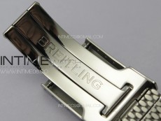 SuperOcean 42mm AB2010 SS B50 1:1 Best Edition Green Dial Black Ceramic Bezel on SS Bracelet A2824