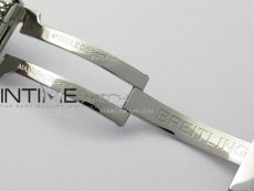 SuperOcean 42mm AB2010 SS B50 1:1 Best Edition Green Dial Black Ceramic Bezel on SS Bracelet A2824