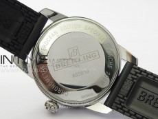 SuperOcean 42mm AB2010 SS B50 1:1 Best Edition Green Dial Black Ceramic Bezel on Black Rubber strap A2824