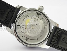 SuperOcean 42mm AB2010 SS B50 1:1 Best Edition Green Dial Black Ceramic Bezel on Black Rubber strap A2824