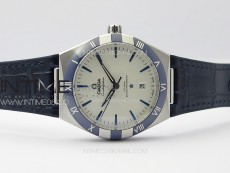 Constellation 131.33.41.21.03.001 SS TW Best Edition White Dial On Blue Gummy Strap A8900