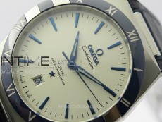 Constellation 131.33.41.21.03.001 SS TW Best Edition White Dial On Blue Gummy Strap A8900