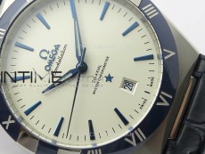 Constellation 131.33.41.21.03.001 SS TW Best Edition White Dial On Blue Gummy Strap A8900
