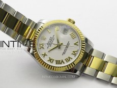 DateJust 31mm 178271 SS/YG APSF Best Edition White Dial Roman Markers on Oyster Bracelet A2824