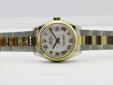 DateJust 31mm 178271 SS/YG APSF Best Edition White Dial Roman Markers on Oyster Bracelet A2824