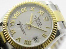 DateJust 31mm 178271 SS/YG APSF Best Edition White Dial Roman Markers on Oyster Bracelet A2824