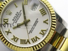 DateJust 31mm 178271 SS/YG APSF Best Edition White Dial Roman Markers on Oyster Bracelet A2824