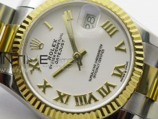 DateJust 31mm 178271 SS/YG APSF Best Edition White Dial Roman Markers on Oyster Bracelet A2824