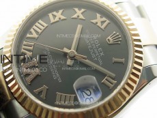 DateJust 31mm 178271 SS/RG APSF Best Edition Gray Dial Roman Markers on Oyster Bracelet A2824