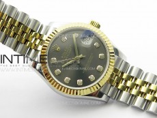 DateJust 31mm 178271 SS/YG APSF Best Edition Gray Dial Crystal Markers on Jubilee Bracelet A2824