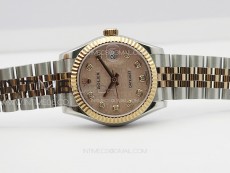 DateJust 31mm 178271 SS/RG APSF Best Edition RG Jubilee Dial Crystal Markers on Jubilee Bracelet A2824