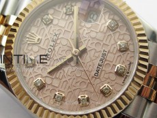 DateJust 31mm 178271 SS/RG APSF Best Edition RG Jubilee Dial Crystal Markers on Jubilee Bracelet A2824