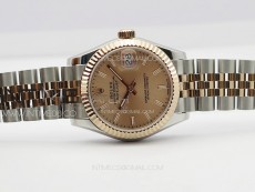 DateJust 31mm 178271 SS/RG APSF Best Edition RG Dial Sticks Markers on Jubilee Bracelet A2824