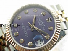 DateJust 31mm 178271 SS/RG APSF Best Edition Blue Dial Crystal Markers on Jubilee Bracelet A2824