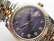 DateJust 31mm 178271 SS/RG APSF Best Edition Blue Dial Crystal Markers on Jubilee Bracelet A2824
