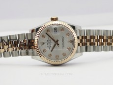DateJust 31mm 178271 SS/RG APSF Best Edition Silver Dial Crystal Markers on Jubilee Bracelet A2824