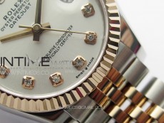 DateJust 31mm 178271 SS/RG APSF Best Edition Silver Dial Crystal Markers on Jubilee Bracelet A2824