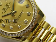DateJust 31mm 178271 YG APSF Best Edition YG Dial Crystal Markers on President Bracelet A2824