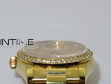 DateJust 31mm 178271 YG APSF Best Edition YG Dial Crystal Markers on President Bracelet A2824