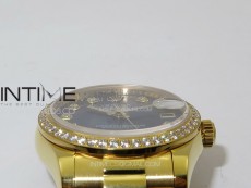DateJust 31mm 178271 YG APSF Best Edition Blue MOP Dial Crystal Markers on President Bracelet A2824