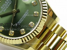 DateJust 31mm 178271 YG APSF Best Edition Gray Dial Crystal Markers on President Bracelet A2824