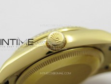 DateJust 31mm 178271 YG APSF Best Edition Gray Dial Crystal Markers on President Bracelet A2824