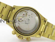 Daytona 116508 YG APSF Gold Dial Stick Markers On YG Bracelet Slim A7750 (same thickness as gen)