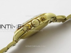 Daytona 116508 YG APSF Gold Dial Black Subdial Stick Markers On YG Bracelet Slim A7750 (same thickness as gen)