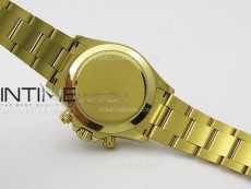 Daytona 116508 YG APSF Gold Dial Black Subdial Stick Markers On YG Bracelet Slim A7750 (same thickness as gen)