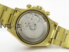 Daytona 116508 YG APSF Gold Dial Black Subdial Stick Markers On YG Bracelet Slim A7750 (same thickness as gen)