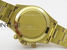Daytona 116508 YG APSF Black Dial Gold Subdial Stick Markers On YG Bracelet Slim A7750 (same thickness as gen)