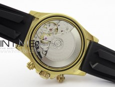Daytona 116518LN YG APSF Gold Dial Stick Markers On Rubber Strap Slim A7750 (same thickness as gen)