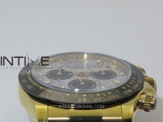 Daytona 116518LN YG APSF Best Edition Meteorite Dial Sticks Markers On Rubber Strap Slim A7750 (same thickness as gen)