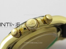 Daytona 116518LN YG APSF Best Edition Meteorite Dial Sticks Markers On Rubber Strap Slim A7750 (same thickness as gen)