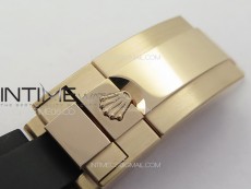 Daytona 116518LN RG APSF Meteorite Dial Sticks Markers On Rubber Strap Slim A7750 (same thickness as gen)