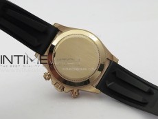 Daytona 116518LN RG APSF Meteorite Dial Sticks Markers On Rubber Strap Slim A7750 (same thickness as gen)