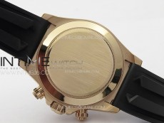 Daytona 116518LN RG APSF Meteorite Dial Sticks Markers On Rubber Strap Slim A7750 (same thickness as gen)