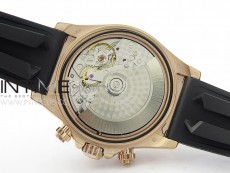 Daytona 116518LN RG APSF Meteorite Dial Sticks Markers On Rubber Strap Slim A7750 (same thickness as gen)